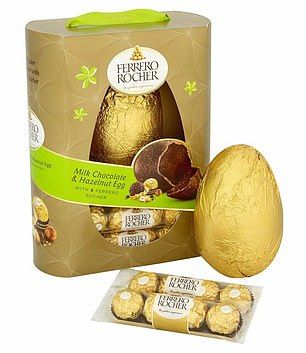 Chocolate Ferrero Rocher, Easter Egg Chocolate, Easter Egg Filling, Best Korean Food, Egg Chocolate, Biscuits Packaging, Christmas Truffles, Ferrero Rocher Chocolates, Candy Egg