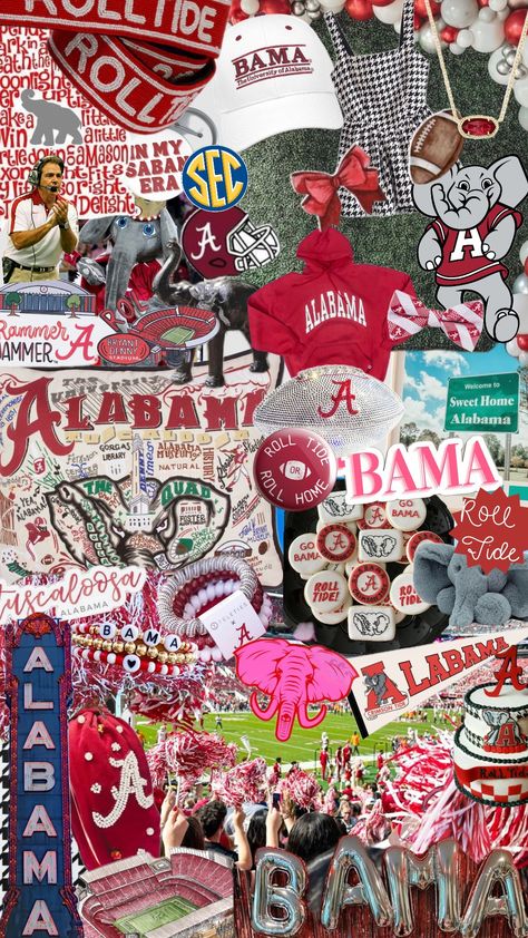 #alabama #bama #rolltide Roll Tide Wallpaper, Alabama Wallpaper Phone Backgrounds, Alabama Collage Wallpaper, Roll Tide Alabama Wallpaper, Bama Aesthetic, Bama Wallpaper, Alabama Aesthetic, Alabama Vs Tennessee, Alabama Mascot