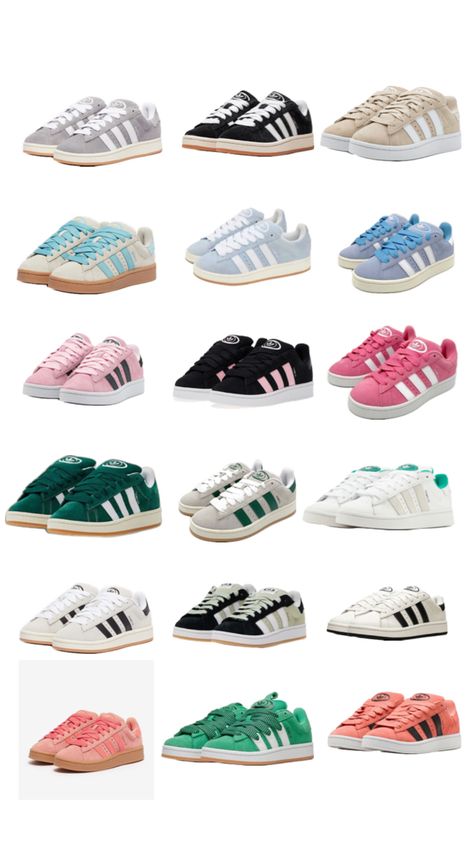 How To Lace Vans, Estilo Vans, Adidas Campus Shoes, Campus Adidas, Pretty Sneakers, Adidas Campus 00s, Trendy Shoes Sneakers, White Nike Shoes, Preppy Shoes