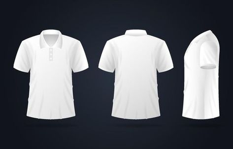 3D Realistic White Polo Shirt Template Polo Shirt Template, Polo Shirt Design Uniform, Polo Shirt Design, White Polo Shirt, Shirt Template, White Polo, Mock Up, Portrait Photography, Shirt Designs