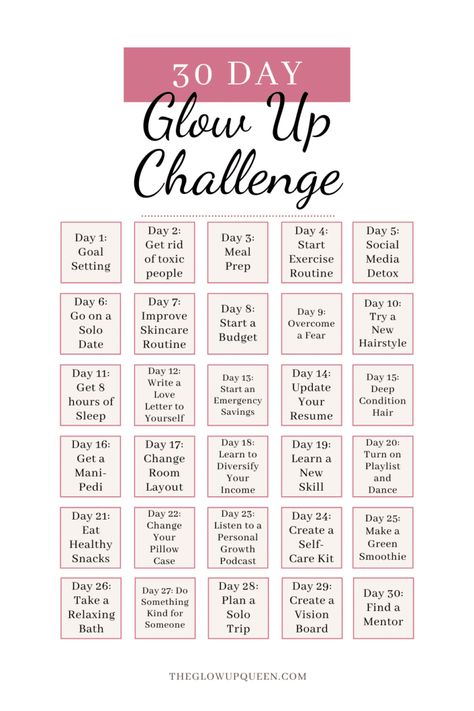 30 Day Glow Up Challenge, Detox Day, Glow Up Challenge, 30 Days Challenge, 30 Day Challenges, Skin Care Guide, Challenges To Do, Monthly Challenges, Natural Face Skin Care