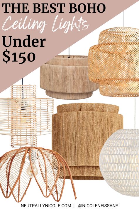 Boho Ceiling Light Fixtures, Rattan Pendant Light Bathroom, Bamboo Chandelier Dining Room, Boho Dining Room Lighting, Boho Foyer Lighting, Rattan Light Fixture Nursery, Rattan Light Fixture Bedroom, Rattan Ceiling Light Bedroom, Rattan Chandelier Entryway