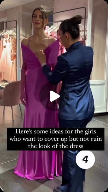 Laluna Couture on Instagram: "We know the struggle… the ladies who want to cover up, the students who are conscious of their arms, our Muslim customers, wedding guests who need to be conservatively dressed in church but still want to rock the dress at the reception. This can work for any dress, from sexy fitted styles to ballgowns… just make sure you match up the colour perfectly😉 LIKE. SAVE & SHARE❤️ Credit: @elbisedunyamm" Cover Ups For Formal Dresses, Wedding Guest Cover Up, Reception Dress For Guest, Wedding Dress Cover Up, Clothes Hacks, In Church, Closet Goals, Cover Style, Long Vests