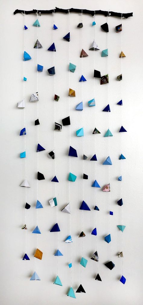 Diy Origami Decor, Origami Geometric Shapes, Wedding Origami, Mode Origami, Diy Origami Home, Diy Origami Home Decor, Origami Decor, Origami Home Decor, Origami Wall Art