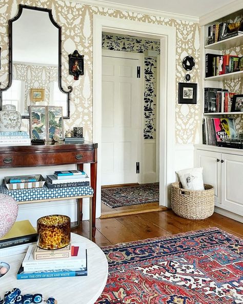 I’m a big fan of Alison @sheffield_interiors style and use of gorgeous Persian rugs so I loved spotting this view of a Heriz she inherited from her grandmother layered into her #collectedhome . A Heriz is one of my favorite rug styles and it’s such a versatile choice. If you love this look, check out some of the vintage Heriz rugs we have in the shop. Swipe for a peek at two of them that are new to the shop & inspired by this #ruginspo view. Dm for details and our special IG discounts. #hafe... Heriz Rugs, Persian Rugs, Sheffield, Rug Styles, Persian Rug, Interior Styling, Persian, Love This, Rug