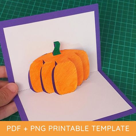 Kirigami Templates, Pumpkin Printable, A4 Sheet, Kirigami, Paper Sculpture, Design Diy, Diy Cards, Diy Design, Digital Download Etsy