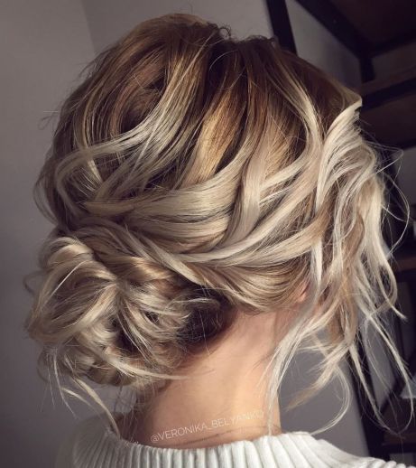 Upstyle For Shoulder Length Hair, Hairstyle For One Shoulder Dress Formal, Mother Of The Groom Makeup, Mob Hair, Wedding Hairstyles Updo Messy, Short Hairdo, Jewel Makeup, Messy Wedding Hair, Formal Hair