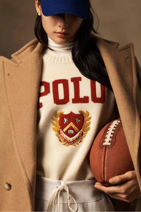 Preppy Mode, Ralph Lauren Fall, Herringbone Jacket, Ralph Lauren Style, Ralph Lauren Women, Ralph Lauren Collection, Fall 2023, 가을 패션, Polo Shirt Women