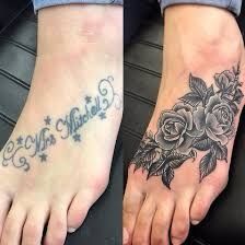 Cover Up Foot Tattoos For Women, Foot Cover Up Tattoo, Foot Cover Up Tattoos For Women, Ankle Foot Tattoo, Classy Tattoos For Women, Cute Foot Tattoos, Cover Up Tattoos For Women, Tattoo Coverup, Hibiscus Tattoo