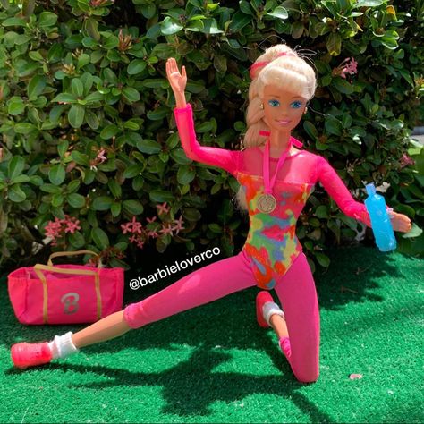 Barbie Lover Colombia on Instagram: “Let's exercise, start your week with a good attitude! ☀️☀️☀️☀️☀️☀️☀️☀️☀️☀️ Vamos a hacer ejercicio,comienza tu semana  con buena actitud!…” Ken And Barbie, Vintage Workout, Good Attitude, 90s Nostalgia, Let It Be, On Instagram, Instagram