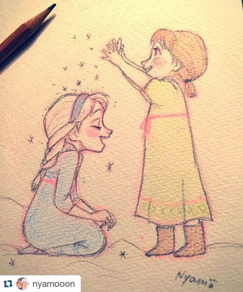 Elsa And Anna Drawing Easy, Elsa And Anna Sketch, Disney Princess Drawings Easy, Elsa And Anna Drawing, Frozen Elsa Drawing, Elsa Drawing Easy, Anna Frozen Drawing, Disney Princess Sketches, Elsa Drawing