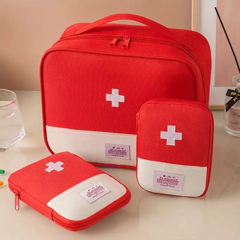 Large, Medium And Small, Portable Medicine Bag, Carry-on First Aid Kit, Travel Large-capacity Medical Bag, Medicine Storage Bag - Temu Medical Supply Organization, Mini First Aid Kit, Emergency First Aid Kit, Vacation Organization, Medication Storage, Medicine Storage, Medical Bag, Hiking Accessories, Medical Kit