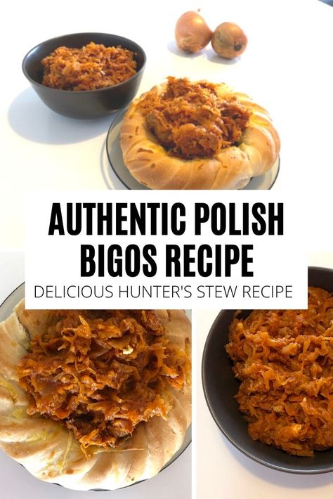 Looking for authentic Polish bigos recipe? Check out this easy recipe for Polish hunter's stew that every Polish housewife uses! Polish Bigos Recipe, Bigos Recipe, Hunters Stew, Polish Dishes, Poland Food, Venison Meat, Tips For Cooking, Fermented Cabbage, Ukrainian Recipes