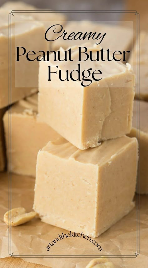 Amazing recipe for creamy, smooth peanut butter fudge. After many batches of trial and error this is a best ever recipe for Creamy Peanut Butter Fudge. Easy Creamy Fudge Recipe, Creamy Peanut Butter Fudge, Cookies And Cream Fudge, Eggnog Fudge, Butter Fudge Recipe, Christmas Party Treats, Peanut Butter Fudge Recipe, Smooth Peanut Butter, Peanut Butter Fudge Easy