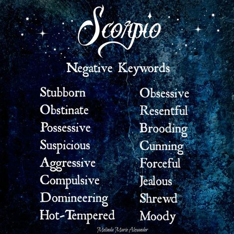 Scorpio - Negative Traits Scorpio Personality Traits, Scorpio Personality, Zodiac Characteristics, Scorpio Traits, Aries Zodiac Facts, Taurus Zodiac Facts, Capricorn Traits, Scorpio Zodiac Facts, Photo Facebook