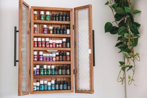 Hall Pantry, Young Living Marketing, Essential Oil Rack, Oil Rack, Essential Oil Shelf, Upper House, Essential Oil Storage, Yl Essential Oils, Organization Essentials