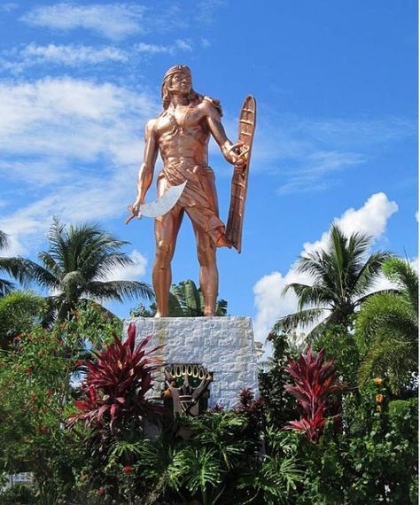 The bronze statue of Lapu-Lapu in Mactan. Battle Of Mactan, Mactan Island, Mary Sue, Cebu City, Bohol, Philippines Travel, Palawan, Local Guide, Novel Writing