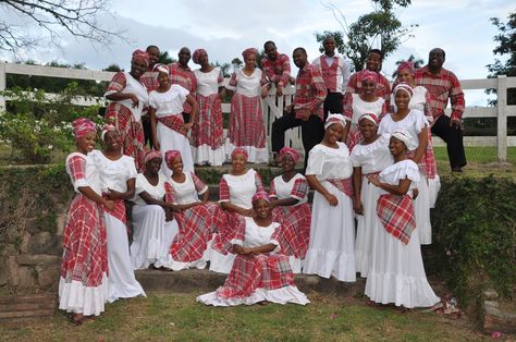 Jamaica 🇯🇲 National Dress Jamaican Dress, Jamaican Clothing, Jamaica Culture, Musical Dress, Out Of Many One People, Culture Project, Cultural Clothes, Cultural Dress, Jamaican Culture