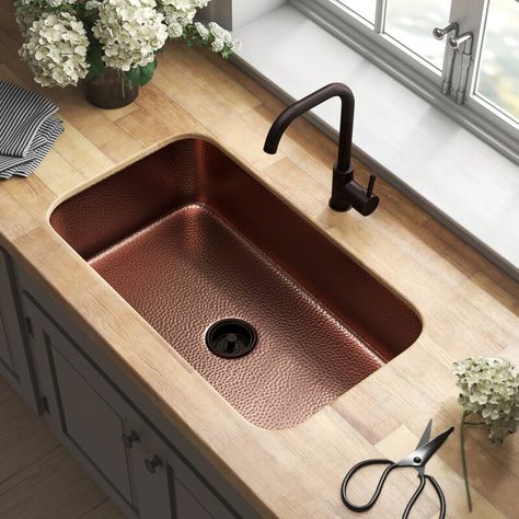 Copper bar sink