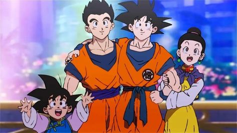 Gohan And Goten, Goku Gohan, Goku And Gohan, Goku And Chichi, Dragon Ball Wallpaper Iphone, Goku Wallpaper, One Punch Man Manga, Anime Group, Dragon Ball Image