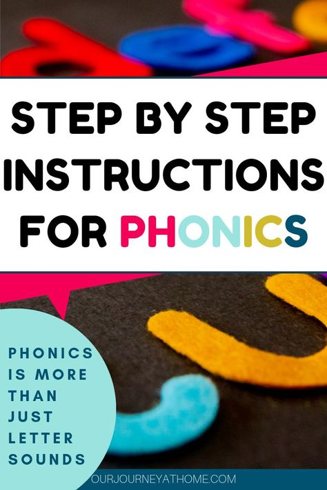 Phonics Step By Step, How To Teach Phonics, Teach Phonics, Word Skills, Learning Reading, Kindergarten Prep, Phonics Instruction, Learning Tips, Children Learning