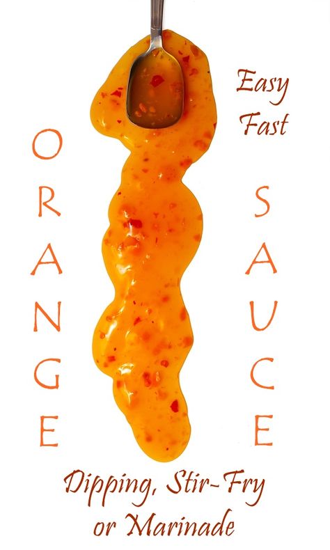 Homemade Orange Sauce, Chinese Orange Sauce, Mandarin Sauce Recipe, Orange Dipping Sauce, Orange Sauce Recipe, Food Sauces, Asian Sauces, Asian Sauce, Marinade Sauce