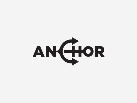 Anchor ⚓ by Aditya Chhatrala #logo #idea #inspiration #modern #anchor #creative #clever #verbicon #wordmark #identity #branding #graphic #design Anchor Graphic Design, Anchor Logo Design Graphics, Hg Logo, Designing Tools, Lc Logo, Anchor Drawings, Nautical Logo, Typographic Logo Design, Anchor Logo