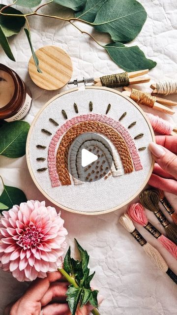 Cupofneedles♡Hand embroidery on Instagram: "Chain stitch quick tutorial✨️" Straight Stitch Embroidery, Chain Stitch Embroidery, Straight Stitch, Chain Stitch, Hand Embroidery Patterns, Embroidery Stitches, Embroidery Patterns, Hand Embroidery, Embroidery