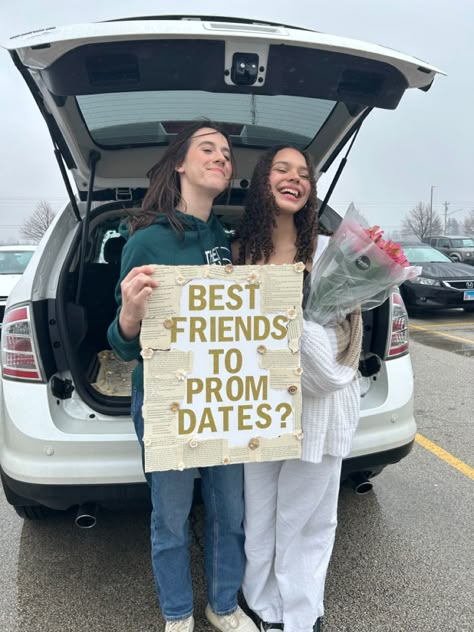 Prom Asking Ideas Friends, Book Homecoming Proposal, Hoco Posters For Best Friend Funny, Book Hoco Proposal, Hoco Signs For Best Friend Funny, Hoco Proposals For Friends, Bff Hoco Proposals, Best Friend Hoco Proposals Ideas, Hoco Signs For Your Bestie