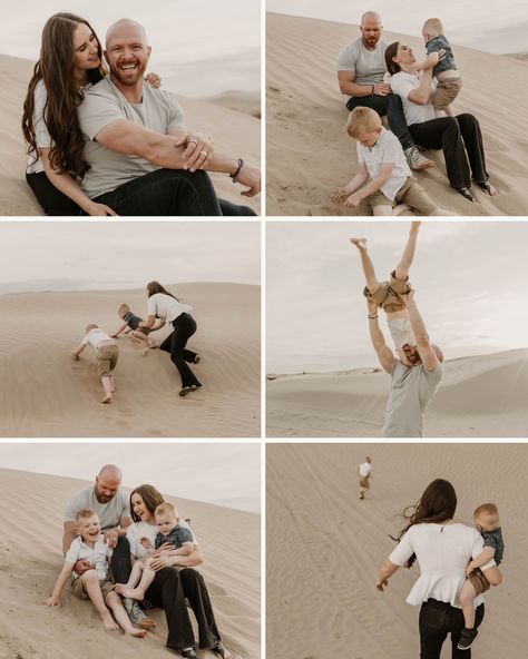 The Draper’s🤍 I had such a great time photographing this beautiful family! We adventured to the sand dunes and as you can see the kiddos had a great time playing in the sand!☺️ I truly love when clients trust me enough to drive 1.5 hrs away to the most incredible locations! The beauty about locations like this is it feels less of a photoshoot and more of an adventure! I get to capture your kids playing and having fun like they normally would!🤩 Dunes Family Photoshoot, Grandparents And Grandkids Pictures, Grandkids Pictures, Sand Dunes Photoshoot, Playing In The Sand, Utah Family Photographer, Sand Dunes, Beautiful Family, Family Photoshoot