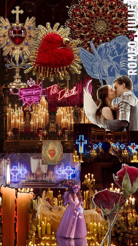 Romeo And Juliet Aesthetic, Juliet Aesthetic, Romeo + Juliet Aesthetic, Romeo And Juliet 1996, Juliet 1996, Romeo Juliet 1996, La Aesthetic, Aesthetic Collage, Romeo And Juliet