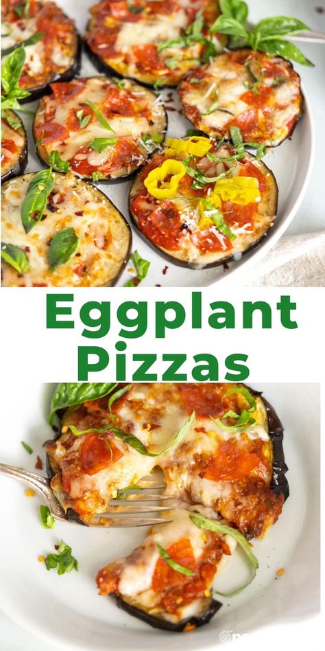 Eggplant Pizza Recipe, Gluten Free Lunch Recipes, Air Fryer Eggplant, Pizza Alternatives, Eggplant Pizza, Easy Eggplant, Gluten Free Recipes For Lunch, Eggplant Pizzas, Fried Eggplant