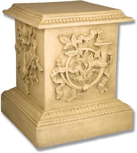 Decorative Pedestal 23" - Catholic Religious Statues Statue Pedestal, Decorative Pedestal, Residential Garden, Corinthian Capital, Dog Table, Interior Columns, Catholic Statues, Plant Stands Outdoor, Antique Stone