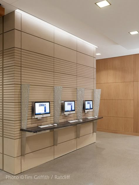 ©  Tim Griffith Eatery Design, Check In Kiosk, Bank Interior Design, Wave Hotel, Self Checkout, Law Library, School Of Law, Bank Design, Student Center