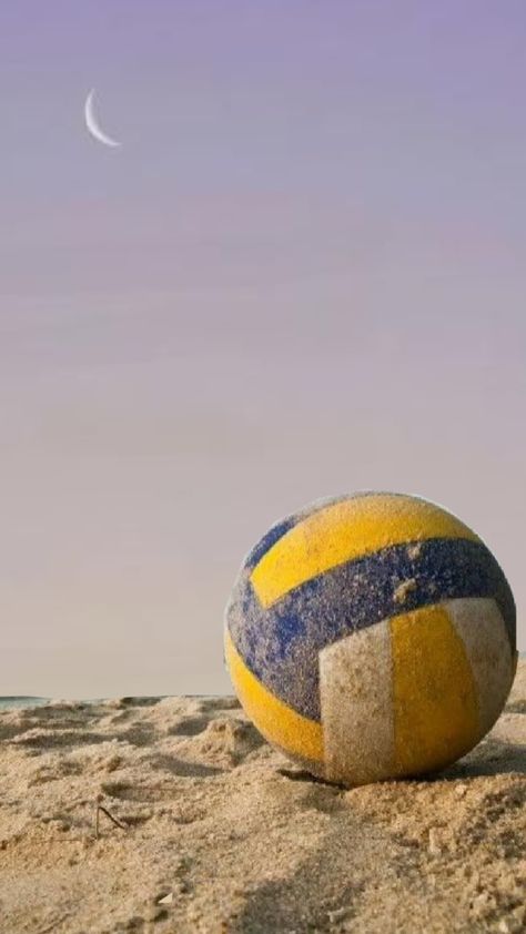 Sand Volleyball Aesthetic, Yellow Volleyball Aesthetic, Volly Ball Beach, Volleyball On Beach, Sand Volleyball, Volleyball Wallpaper, Volleyball, Pins, Quick Saves