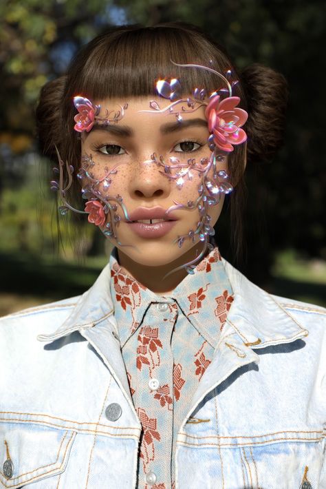 How Face Filters Redefine our Digital Selves | Adobe XD Ideas Virtual Makeup, Ar Filter, Huge Eyes, Experimental Music, Filter Design, Beauty Mask, Facial Recognition, Weird Creatures, Virtual Fashion