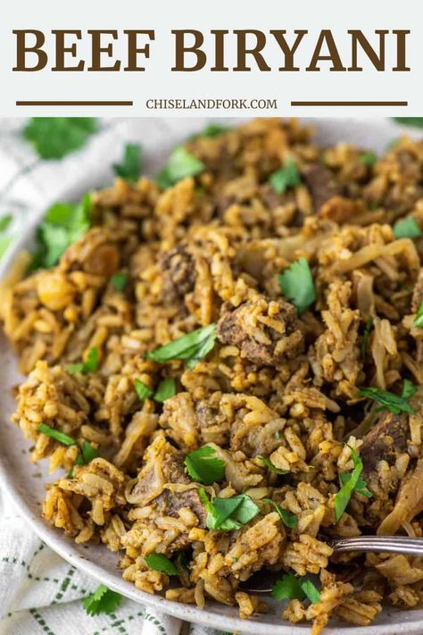 Beef Indian Recipes, Indian Biriyani, Pakistani Biryani, Beef Biryani Recipe Video, Beef Biryani Recipe, Beef Biryani, Indian Desert, Beriani Rice Biryani Recipe, Indian Beef Recipes