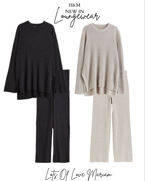 Hijabi Jumper Outfit, Knitted Trousers Outfit, Co Ords Outfits Winter, Knit Pants Outfit, Ribbed Trousers, Outfit Ideas Autumn, Co Ord Outfits, Autumn Outfit Ideas, Knitted Trousers