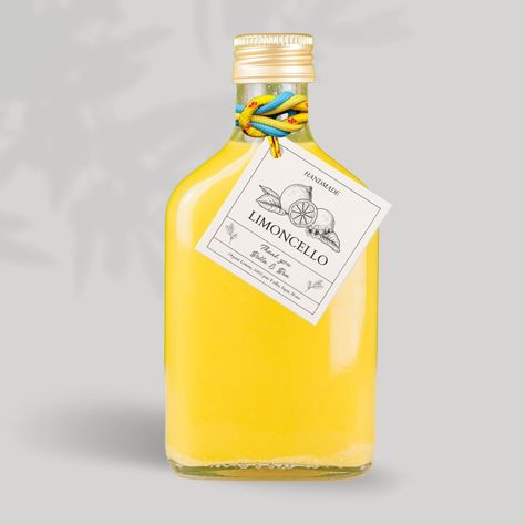 Modern Artisan Lemon Wedding Limoncello Bottle  Favor Tags Wedding Limoncello, Limoncello Bottle, Lemon Wedding Theme, Lemon Wedding, Citrus Wedding, Summer Wedding Decorations, Wedding Favor Tags, Elegant Font, Bottle Labels