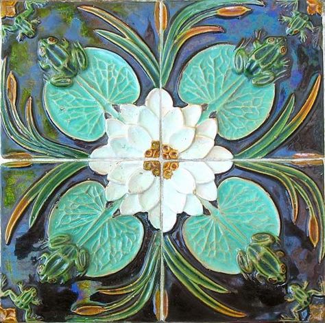 Via Solar Azulejos Portuguese Art, Art Deco Tiles, Painted Tiles, Motif Art Deco, Art Nouveau Tiles, Artistic Tile, Antique Tiles, Vintage Tile, Art Nouveau Design