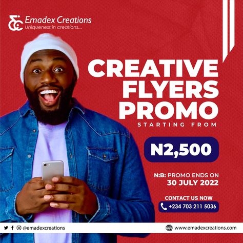 GUESSED YOU ARE STILL THINKING OF THE PERFECT PLACE FOR YOUR GRAPHICS DESIGNS AND WEBSITE DESIGNS AND OTHER SERVICES? WORRY NO MORE BECAUSE YOU ARE AT THE RIGHT PLACE AT THE RIGHT TIME. CLIENT- @emadexcreations SERVICE: Flyer DM or Contact us at 07032115036 & 08113658605 FOR YOUR 🎯 Graphics Design 🎯 Website Design 🎯 Social Media Management 🎯 Digital Marketing 🎯 PayPal Account Creations 🎯 CAC Registration 🎯 IT Solutions #emadexcreations #graphicdesign #Illustration #Branding #digital Brand Poster, Christmas Promo, Flyers Design, Food Menu Design, Graphic Design Flyer, Illustration Branding, Birthday Flyer, Pixel Design, Creative Flyers