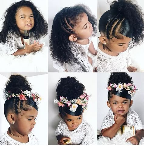 Daughter Hairstyles, Lil Girl Hairstyles, Kid Braid Styles, Toddler Hairstyles Girl, Girls Natural Hairstyles, Natural Hairstyles For Kids, Flower Girl Hairstyles