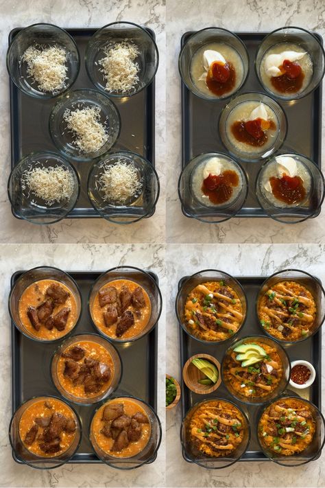 Bang Bang Chicken Meal Prep, Macro Meal Prep, Bake Meal Prep, Macros Meals, Chicken Bakes, Stay Fit Mom, Single Serve Meals, Macro Counting, Food Planning