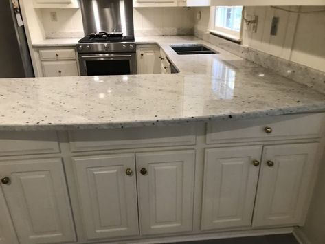 White Antico Granite Countertops, Stream White Granite Countertops, Alaskan White Granite Countertops, Stretta White Marble Countertop, Extreme White Granite, White Granite Countertops Kitchen, White Granite Kitchen, Sensa Blanco Gabrielle Granite, White Granite Countertops