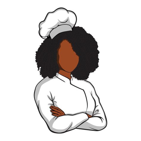 Restaurant Chef Mascot Logo Black Chef Cartoon, Female Chef Logo, Afro Hair Drawing, Blue Bathrooms, Pastry Logo, Purple Background Images, Black Chef, Cartoon Chef, Chef Logo