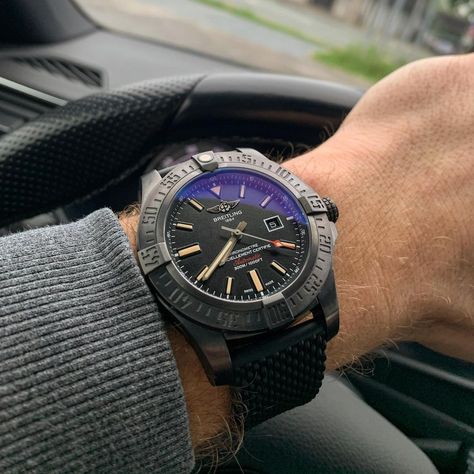 Max on Instagram: “⁣ ⁣ ⠀ My little badboy😎 ⁣ ⠀ ⁣ ⠀ ⌚Breitling Avenger Blackbird 📍Rosenheim, Germany🇩🇪⠀ —⠀ #breitling #avenger #blackbird #breitlingavenger…” Rosenheim Germany, Breitling Avenger, Max On, Blackbird, Watch Box, Breitling Watch, Black Bird, Men's Collection, Avengers