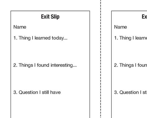 Exit Slips - MathsFaculty Exit Slip, Exit Slips, Writing Rubric, Exit Tickets, Paragraph Writing, School Librarian, Training Schedule, Student Goals, Opinion Writing