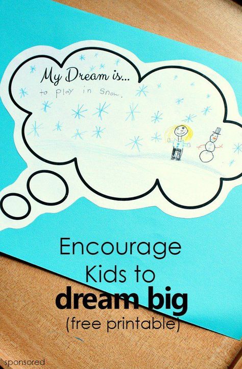 Encourage Kids to Dream Big -free printable response sheet Mlk Crafts, Mlk Activities, What Do I Do Now, Stem Bins, Dreams And Goals, Mlk Jr, Childhood Education, Lessons For Kids, Kids Health