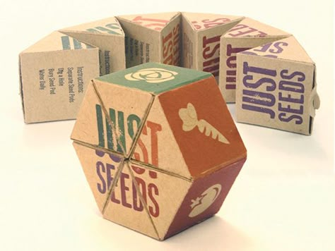 A no-waste seed packaging design. Made out of biodegradable paper and perforated for simplicity. Just tear off a triangle, plant it (paper and all), and watch it grow. Sustainable Chocolate Packaging, Seed Packaging Design, Nuts Packaging, Egg Packaging, Chocolate Ideas, Lip Matte, Seed Packaging, Packaging Designs, Box Packaging Design