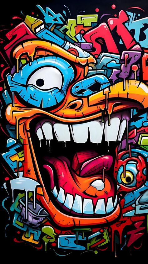 Graffiti Wallpaper Iphone, Pop Art Illustration, Image Swag, Graffiti Style Art, Graffiti Characters, Graffiti Cartoons, Swag Cartoon, Graffiti Wallpaper, Pop Art Wallpaper